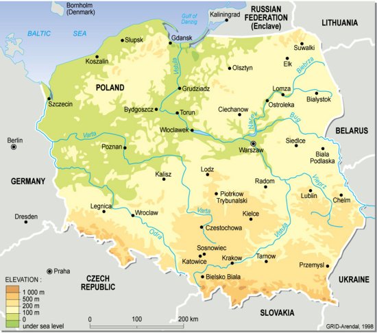 Exploring The Topographic Map Of Poland: A Comprehensive Guide